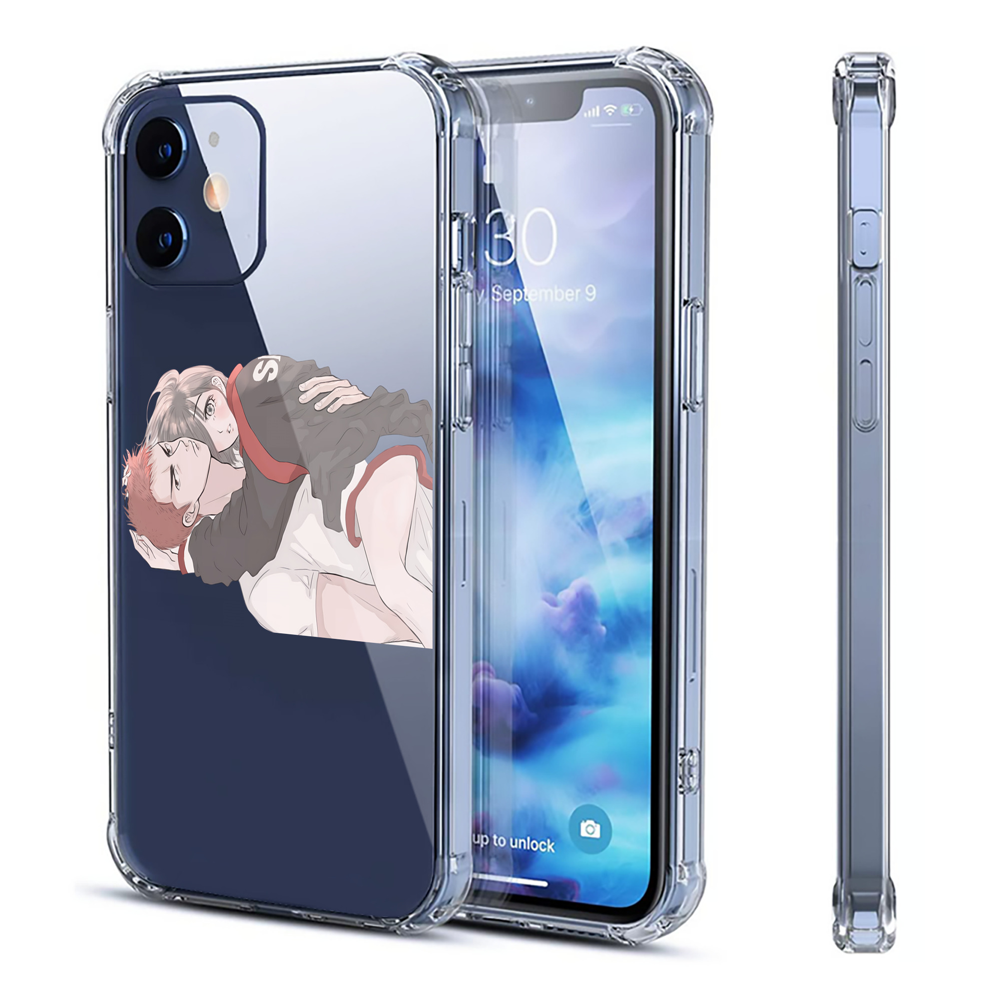 （画像用） SLAM DUNK／スラムダンク 【iPhone 12シリーズ対応】透明スマホケース（クリアソフトケース）